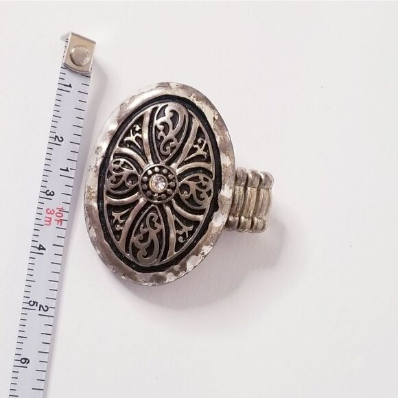 Silver cross chunky statement rings bundle lot - Picture 10 of 10